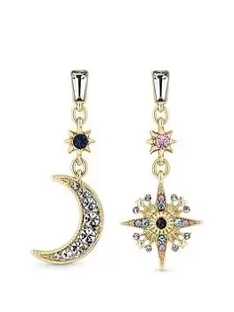 Image of Mood Gold Multi Coloured Celestial Drop Earring