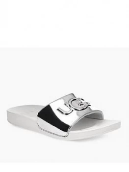 Image of UGG Graphic Sliders - Silver, Size 4 Older