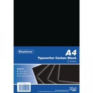 Image of Stephens Black Typewriter Carbon A4 Paper Pack of 100 RS520153