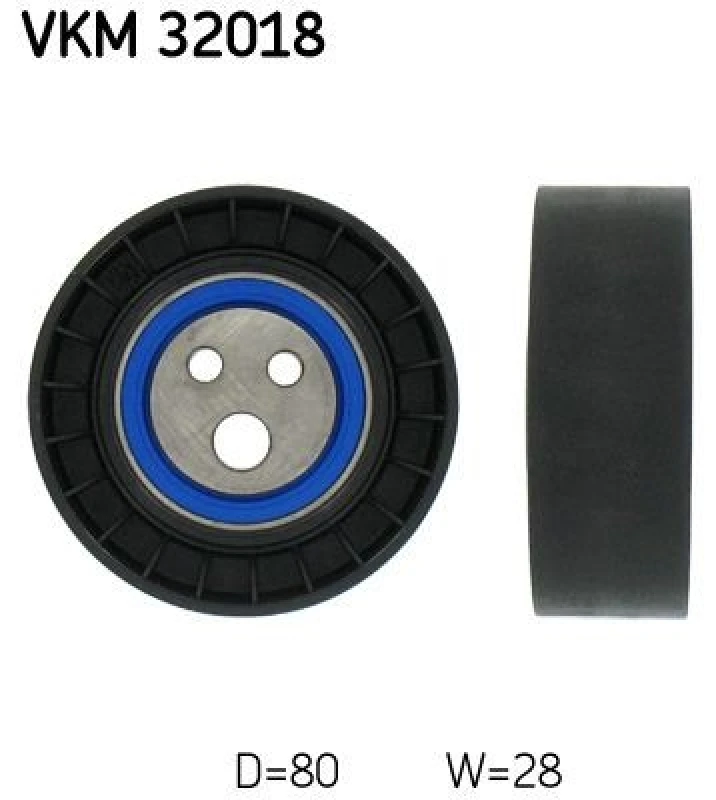 Image of SKF Deflection / guide pulley, V-ribbed belt SKF VKM 32018