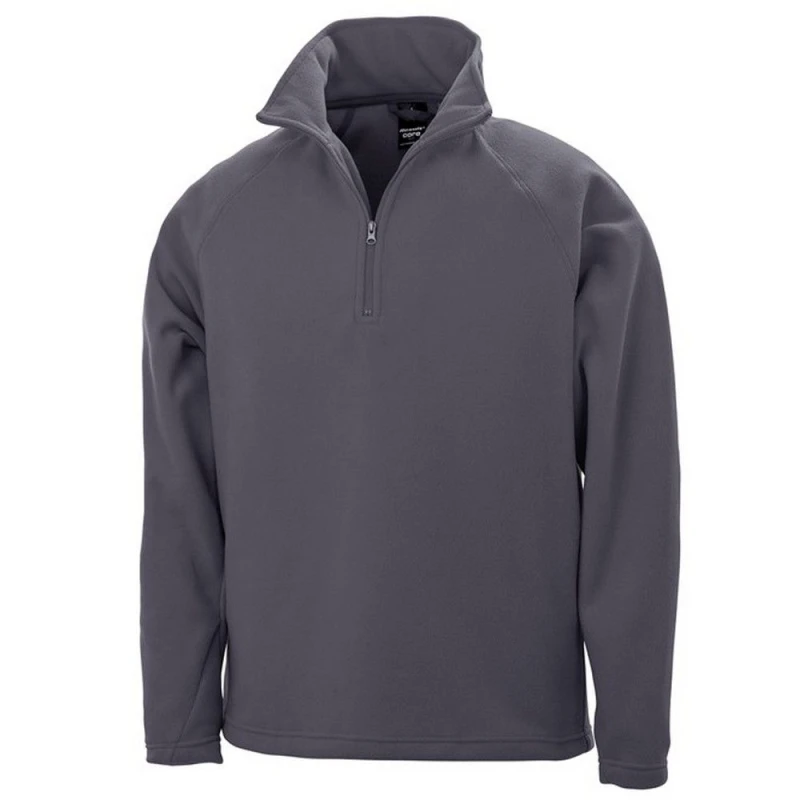 Image of Result Core Mens Fleece Top in Charcoal Size: XS Charcoal Male XS