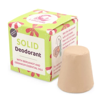 image of Lamazuna Bergamot and Geranium Solid Deodorant 30g