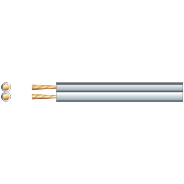 Image of Mercury 100m White Loudspeaker Cable Home HiFi Stereo Speaker Wire 5 x 10mm 79 Strand 801.696UK