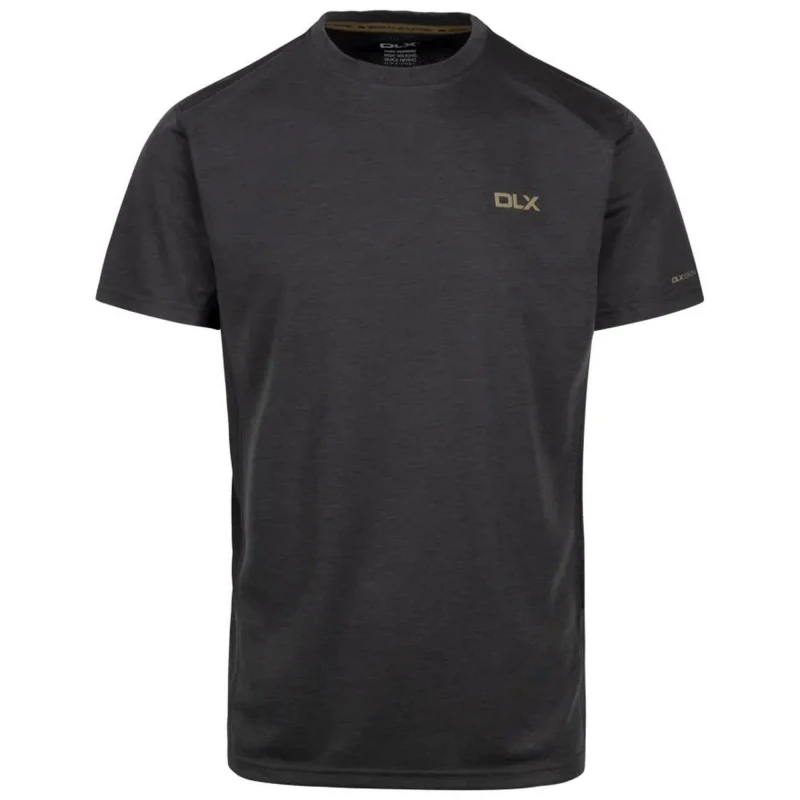 Image of Trespass Trespass Men Garvey DLX Marl T-Shirt in Dark Grey Size: Small Dark Grey S Male 5063470747207
