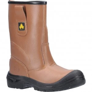Image of Amblers Mens Safety FS142 Water Resistant Safety Rigger Boots Tan Size 13