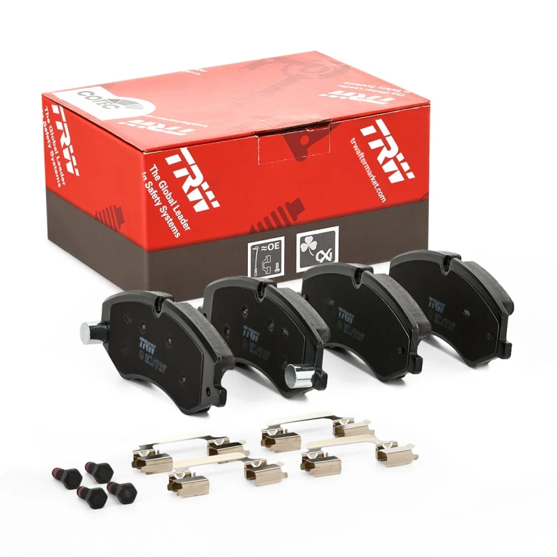 Image of TRW GDB1898 Brake pad set prepared for wear warning indicator, with brake caliper screws Brake Pad Set,disc brake (402)