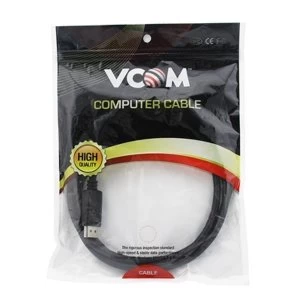 image of VCOM DisplayPort 1.2 (M) to DisplayPort 1.2 (M) 3m Black Retail Packaged Display Cable