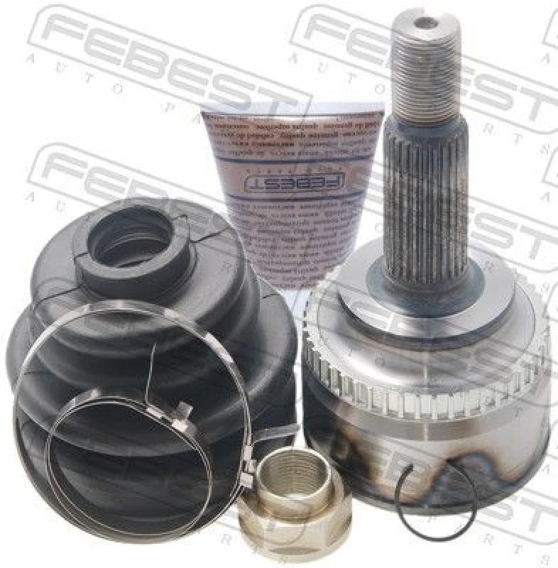 Image of FEBEST 0110-ZZE120A48 Joint, drive shaft Front Axle, with ABS sensor ring Joint,drive shaft (236)