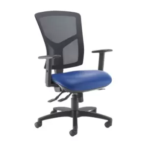 Image of Dams MTO Senza High Mesh Back Operator Chair with Adjustable Arms - Nero Black V