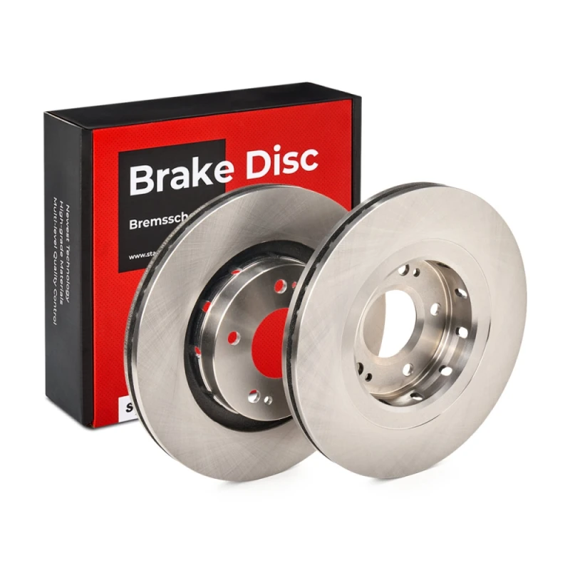 Image of STARK SKBD-0020158 Brake disc Front Axle, Vented, Cast Iron, Uncoated, Untreated, without bolts/screws Cast Iron Brake Disc (82)