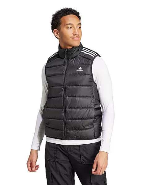 Image of adidas Essentials 3-Stripe Down Gilet - Black Size S, Men