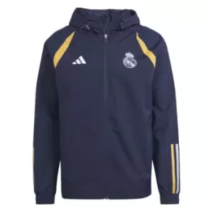 Image of 2023-2024 Real Madrid Allweather Jacket (Legend Ink)