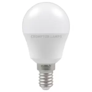 image of Crompton Lamps LED Golfball 5W E14 Dimmable Warm White Opal