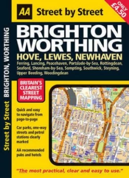 Image of Street by Street Brighton Worthing by Automobile Association Paperback