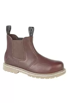 Image of Tumbled Leather Gusset Chelsea Boots