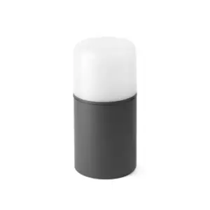 Image of Muga LED Outdoor Pedestal Light White, Dark Grey IP65