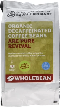 Image of Equal Exchange Decaffeinated Coffee Beans Swiss Water - 227g