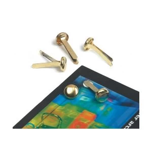 Image of Paper Fasteners 13mm Pointed Brassed Steel 1 x Pack of 200