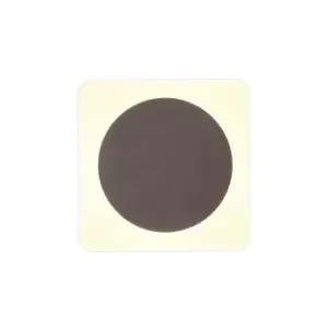 Image of Magnetic Base Wall Lamp, 12W LED 3000K 498lm, 15cm Round 19cm Square Centre, Coffee, Acrylic Frosted Diffuser