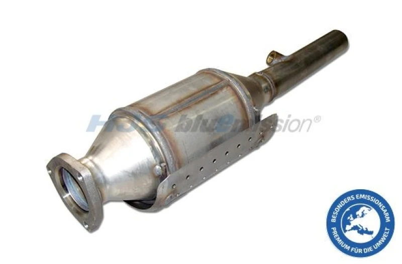 Image of HJS 96 11 3009 Catalytic Converter with mounting parts, Centre, with the ecolabel "Blue Angel" Catalyst Converter (429)