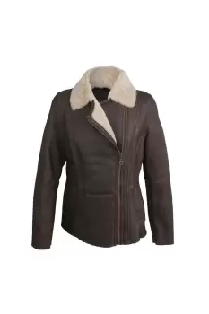 Image of Celene Aviator Sheepskin Coat