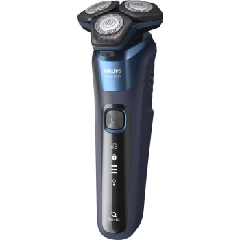 Image of Philips Series 5000 Wet & Dry S5585/30 Mens Shaver Midnight Blue