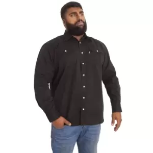 Image of Duke Mens Kingsize Western Denim Shirt (1XL) (Stonewash)