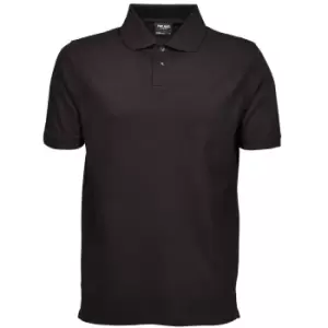 Image of Tee Jays Mens Heavy Pique Short Sleeve Polo Shirt (2XL) (Black)