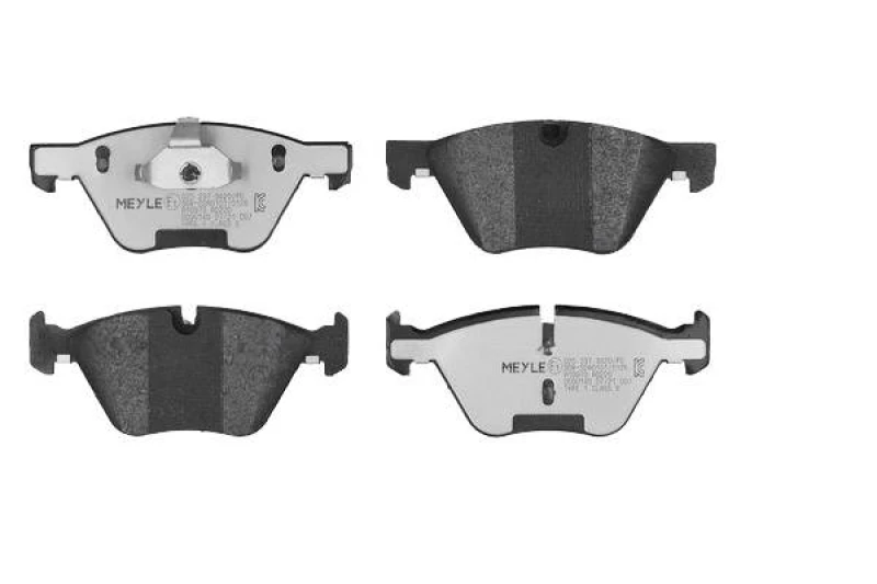 Image of MEYLE 025 237 9420/PD Brake pad set Front Axle, excl. wear warning contact, MEYLE-PD Quality, with anti-squeak plate Brake Pad Set,disc brake (402)