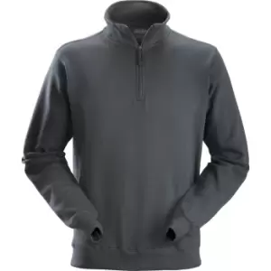 Image of Snickers 2818 1/2-Zip Mens Sweatshirt Grey XS