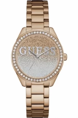 image of Ladies Guess Glitter Girl Watch W0987L3