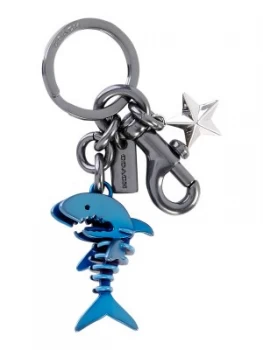 Image of Coach Anodized sharky bag charm Denim