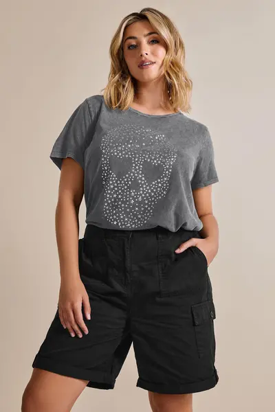 Image of Yours Chino Shorts Black