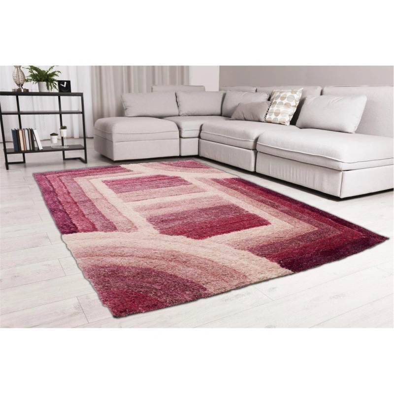 Image of Rugstyle 3D SHAGGY TRELLIS 160x230cm Purple unisex 160x230cm