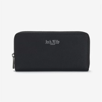 image of Jack Wills Wills Haberton Zip Purse - Black