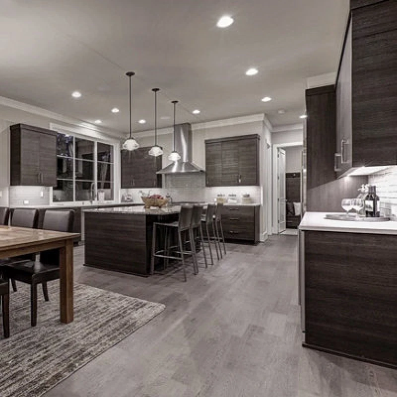 Image of Kraus Grasmere Grey Spc Luxury Vinyl Tile Flooring Lvt - Sample Of Actual Flooring