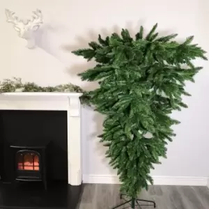 Image of 6ft (1.8m) Upside-Down Green Christmas Tree with 903 Tips