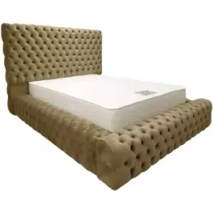 Image of Envisage Trade - Sultan Upholstered Beds - Plush Velvet, Double Size Frame, Mink - Mink