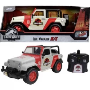 Image of JADA TOYS 253256000 Jurassic Park RC Jeep Wrangler 1:16 RC model car Electric ATV