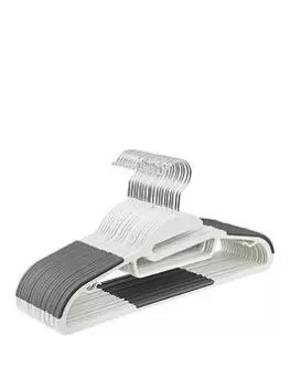 Image of Addis Non Slip Plastic Clothes Hangers 20 Pack