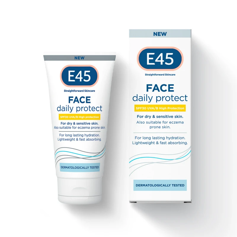 Image of E45 Face Daily Protect SPF 30 UVA/B High Protection - 50ml