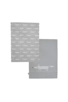 Image of Mr Fox Light Grey Tea Towels Set of 2