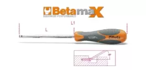 image of Beta Tools 1293BP Beta MAX Ball End Hexagon Driver 2.5mm 012930502