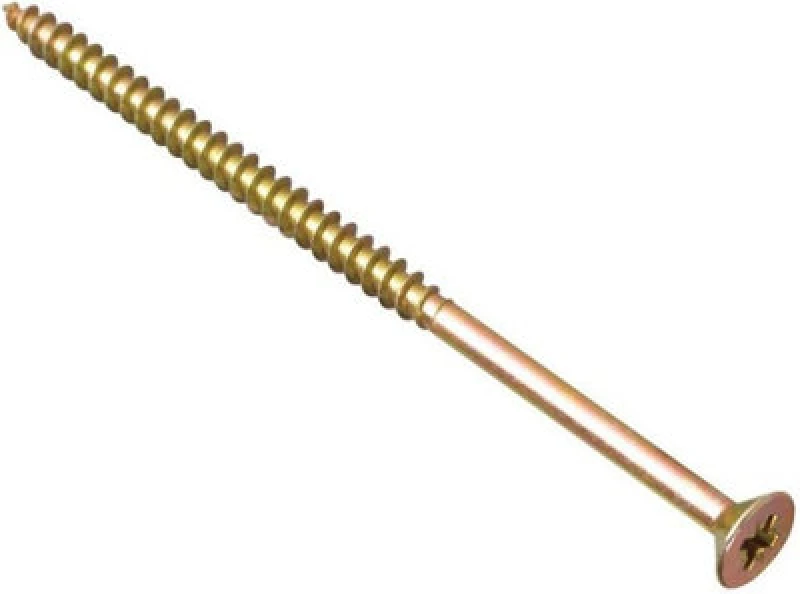 Image of 100 Pcs 5 X 60mm General Purpose Screw Universal Wood Screws Carpenter Woodwork Diy Fences Gates Timber