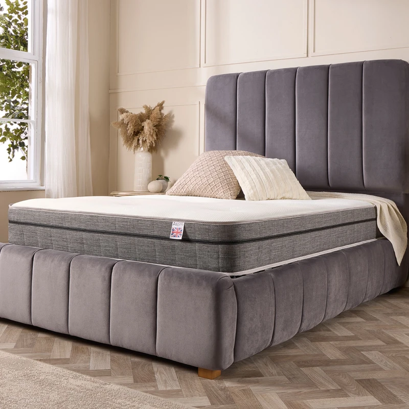 Image of Aspire Aspire Memory Foam Tufted Bonnell Spring Mattress in White Size: Single White Single Unisex 5057632208880