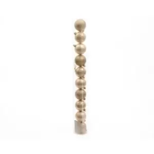 Image of Kaemingk - Shatterproof Baubles (One Size) (Pearl) - Pearl