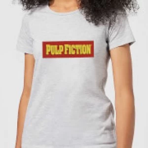 Image of Pulp Fiction Logo Womens T-Shirt - Grey - 3XL