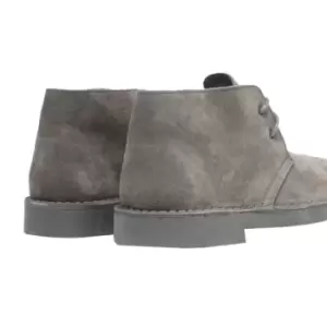 Image of Roamers Adults Unisex Real Suede Unlined Desert Boots (10 UK) (Grey)