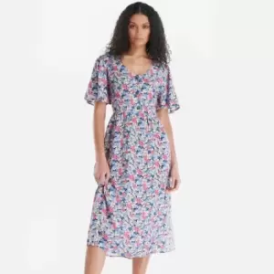 Image of Barbour Willowherb Lyocell Midi Dress - UK 10