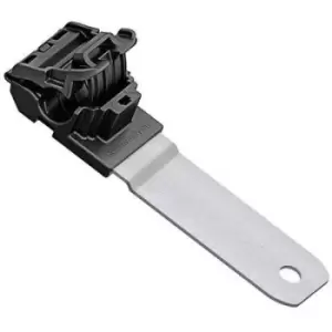Image of HellermannTyton RCA180LM6-PA66HIRHSUV/ST/ZN-BK Fastener Screw fixing 151-01639 Bundle Ø range 6.20 up to 13.70 mm impact-resistant, heat-stabilised, U